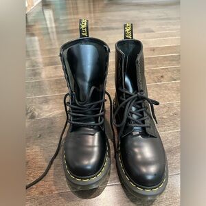 DR. MARTEN'S Black 1460 Lace-up Leather Boots Size EU 38 US 7L
